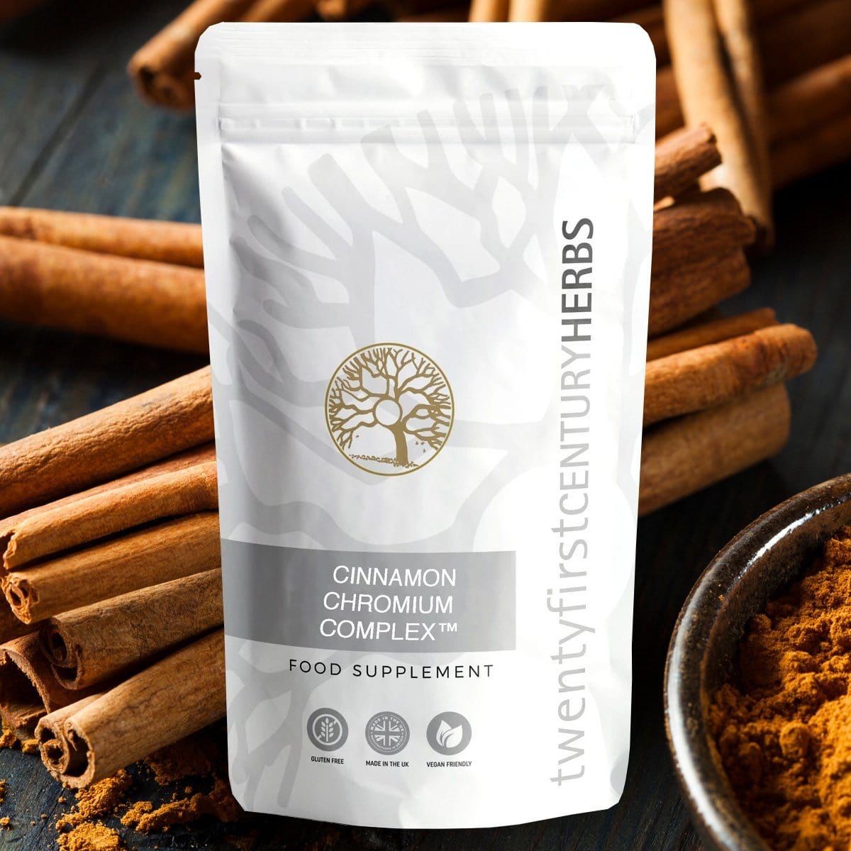 Cinnamon Chromium Complex Natural Herbal Remedy & Supplement